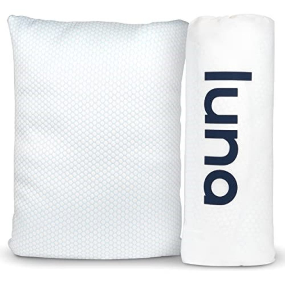 Luna Adjustable Firmness Pillow -Customizable Memory Foam and Down Fill